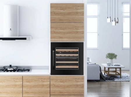 Винный шкаф MC Wine W35B встраиваемый в колонну двухзонный